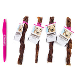 6" Braided Pork Pizzle - 5 Pack