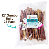 12" Jumbo Bully Sticks - Odor Free