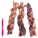 12" Jumbo Braided Bully Stick - Odor Free (Bulk)