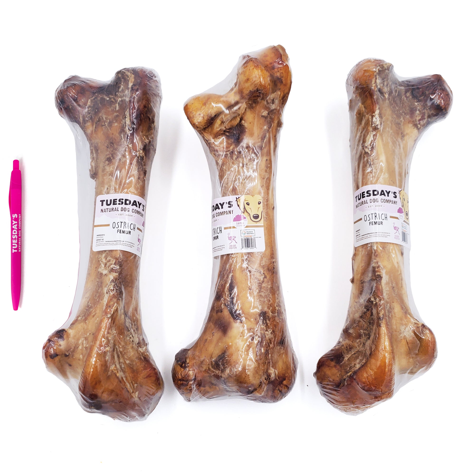 Ostrich Femur Bulk Tuesday s Natural Dog Company ostrich-femur-bulk-tuesday-s-natural-dog-company