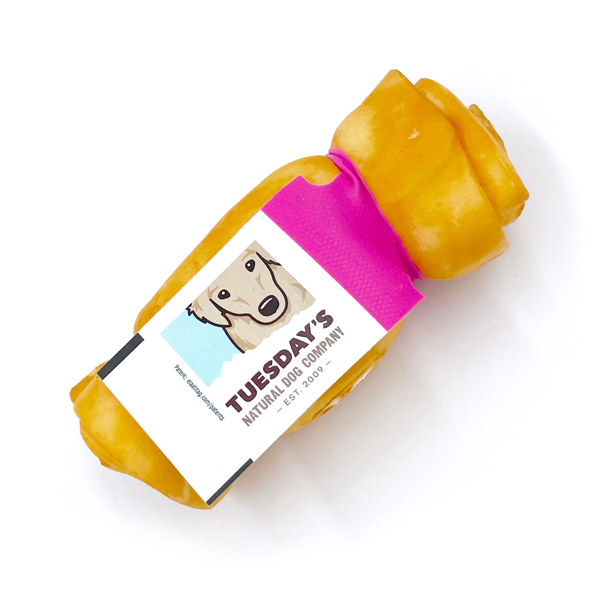 Mini Peanut Butter Basted Cheek Roll (Bulk) Tuesday's Natural Dog Company